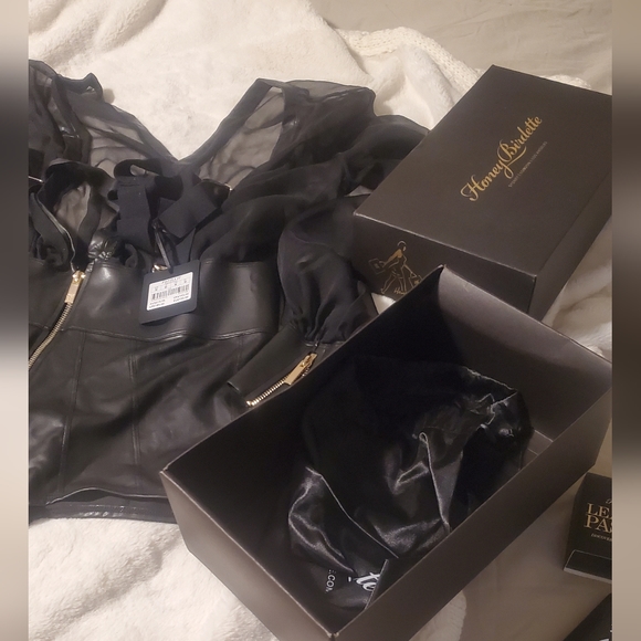 RARE Honey 🍯 Birdette Black ⚫️ Fonda II Bodysuit NEW! NWT Size M - Picture 8 of 13